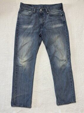 Levis 514 Jeans Mens 33x30 Blue Straight Leg Classic Casual Denim Pants